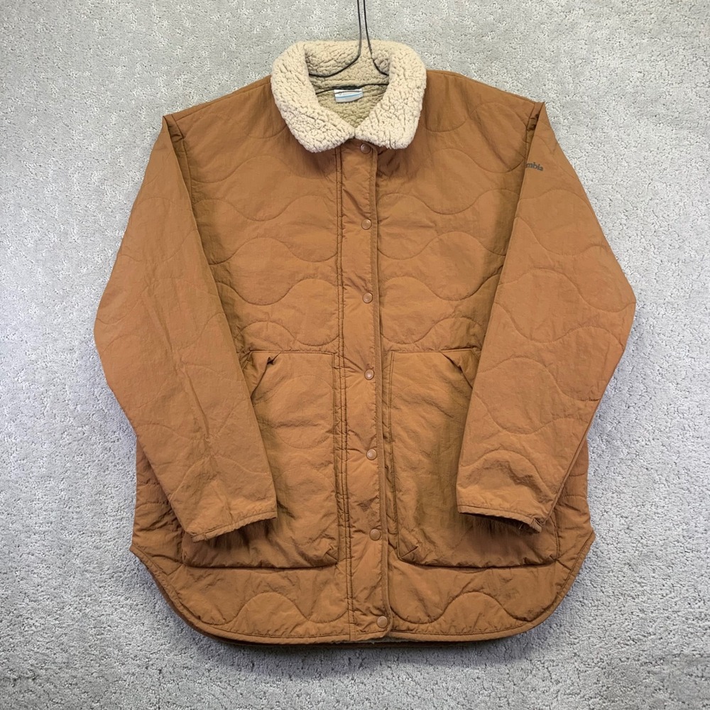 Columbia Brown Teddy Jacket with Cream Collar